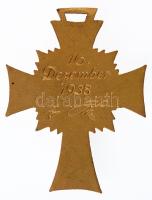 Német Harmadik Birodalom 1938. "Német Anyasági Kereszt, arany fokozat" zománcozott, aranyo...
