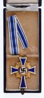 Német Harmadik Birodalom 1938. "Német Anyasági Kereszt, arany fokozat" zománcozott, aranyo...