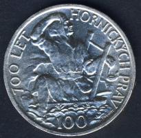 Csehszlovákia 1949. 100K Ag "Iglói bányászat 700. évfordulója" T:2