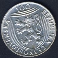 Csehszlovákia 1951. 100K Ag "Kommunista párt 30. évfordulója" T:2