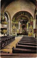 1922 Nyúl, Nyúlfalu; Római katolikus templom, belső. Nyúlfalu és Nyúlhegyi Fogyasztási Szövetkezet kiadása (EK)