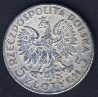 Lengyelország 1933. 5Zl Ag T:3