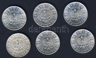 Lengyelország 1934. 2Zl Ag (6x) "Jozef Pilsudski" T:2,3