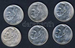 Lengyelország 1934. 2Zl Ag (6x) "Jozef Pilsudski" T:2,3