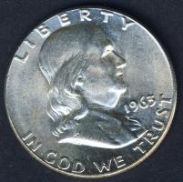 USA 1963. 1/2$ Ag "Franklin" T:1/2+