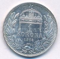 1914KB 1K Ag "Ferenc József" T:1- kis ph. Adamo#K5.1