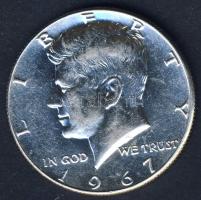 USA 1967. 1/2$ Ag "Kennedy" T:2+