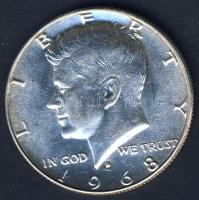 USA 1968D 1/2$ Ag "Kennedy" T:1/2+