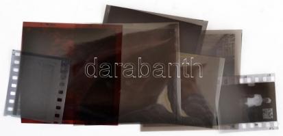 cca 1978 Otthoni kényelem, szolidan erotikus felvételek, 8 db vintage negatív + 1 db mai nagyítás, d...