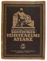 1935 Barthos-Kurucz: Egyetemes Történelmi Atlasz. Bp., M. Kir. Állami Térképészet, 40 p. Papírkötésben, kissé kopott borítóval, hátoldalán tulajdonosi névbejegyzéssel, jó állapotban.