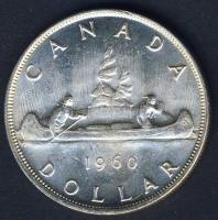Kanada 1960. 1$ Ag "Kenu" T:2/2+