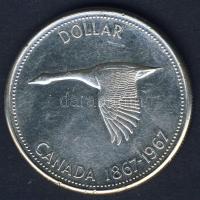 Kanada 1967. 1$ Ag "Centennial" T:2