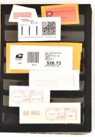 Vegyes parafilatélia és bélyeg tétel kis 12 lapos berakóban (takarékbélyeg, tagdíjbélyeg, stb.)