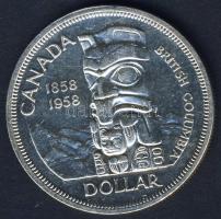 Kanada 1958. 1$ Ag "Brit-Kolumbia-Totemoszlop" T:2 apró ph.