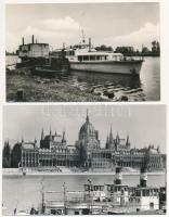 10 db MODERN magyar motívum képeslap: dunai hajók / 10 modern Hungarian motive postcards: ships