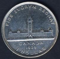 Kanada 1939. 1$ Ag "Királyi látogatás" T:2 apró ph.