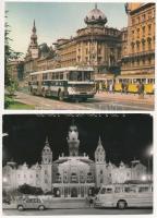 15 db MODERN magyar motívum képeslap: autóbuszok / 15 modern Hungarian motive postcards: autobuses