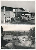 15 db MODERN magyar motívum képeslap: autóbuszok / 15 modern Hungarian motive postcards: autobuses