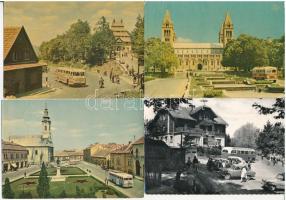 15 db MODERN magyar motívum képeslap: autóbuszok / 15 modern Hungarian motive postcards: autobuses