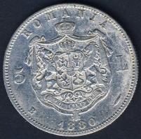 Románia 1880. 5L Ag I.Károly T:3