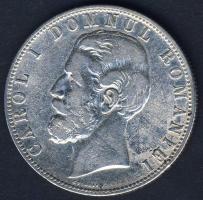 Románia 1880. 5L Ag I.Károly T:3