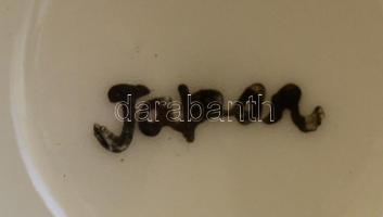 2 db porcelán tojástartó, matricás, jelzett, kis kopásnyomokkal, m: 6,5 cm