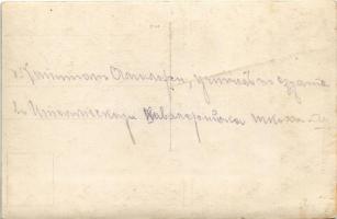 WWI Austro-Hungarian K.u.K. military,  horse riding training (?) with obstacles. photo (fl)