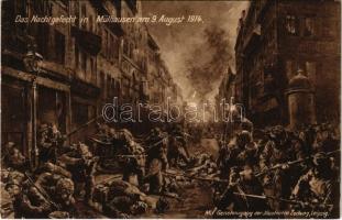 Das Nachtgefecht in Mühlhausen am 9. August 1914. / WWI German military, night attack in Mühlhausen. A. 2011.