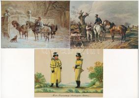 15 db MODERN motívum képeslap: német posta / 15 modern motive postcards: German post