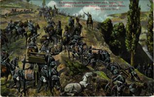 Die Erstürmung der Spicherer Höhen am 6. August 1870. / German military art postcard, Battle of Spicheren. Verlag H. Zickwolff (EK)