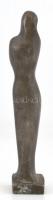 Jelzés nélkül: Női alak, fém figura, m: 20,5 cm