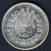 Románia 1932. 100L Ag II.Károly T:3 kis ph
