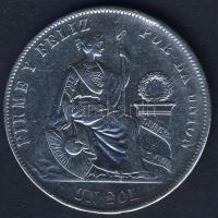 Peru 1869. 1S Ag T:3 ph