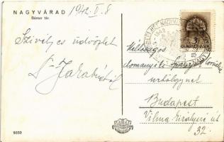 1942 Nagyvárad, Oradea; Bémer tér, Egyesült Bank, Dreher-Haggenmacher Söröző, Havas és Grünfeld, Sim...