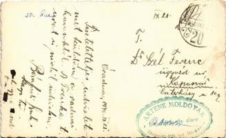 1940 Oláhszentgyörgy, Sangeorgiul Roman, Sangeorz-Bai;  nyaralók / Vedere / villas, street view + &q...