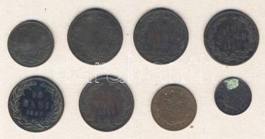 Románia 1867. 5B "Heaton" + 10B "Heaton" (3x), "Watt & Co." (2x) + 1884. 5B + 1900. 2B T:3,3/4 Összesen 8 db!