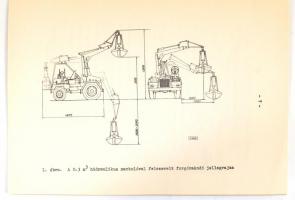 1962 Bp., Hidraulikus markoló szerelési kezelési és karbantartási utasítás, Vörös Csillag Traktorgyá...