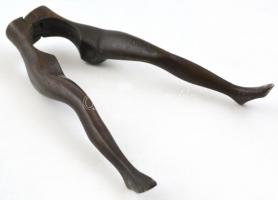 Erotikus bronz diótörő, "Moren" jelzéssel h: 14 cm