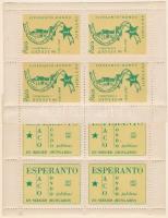 1967 Eszperantó 2 klf kisív