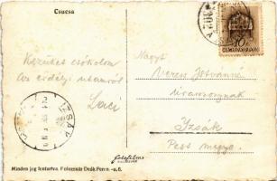 1941 Csucsa, Ciucea; Királyhágói út, autóbusz / road, autobus + "BESZTERCE - BUDAPEST 302 A&quo...