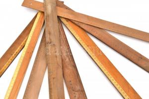 8 db nagy méretű fa vonalzó 57 cm