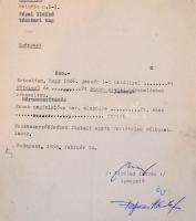 1986 Népszínház, béremelésről szóló iratok különböző zenészek és tánckari tagok részére, össz. 17 db...