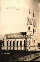 1940 Ditró, Gyergyóditró, Ditrau; Római katolikus templom / Catholic church. Klein photo + "MAGYAR KIR. POSTA 523" (EB)