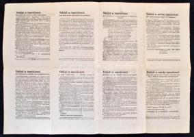 1966 Vádoljuk az imperializmust! Vietnámi háborús propaganda nyomtatvány, magyar nyelven, hajtásnyom...