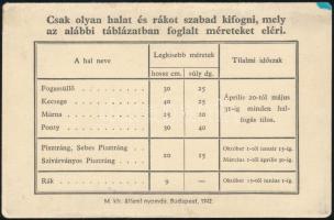 1945  Halászjegy jó állapotban