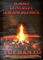 1998 Tűzhányó, amerikai filmplakát, feltekerve, kis gyűrődésekkel, a sarkain lyukakkal,97x67 cm