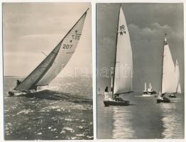 Balaton, vitorlások - 15 db modern képeslap / 15 modern postcards