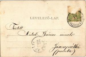 1903 Gyulafehérvár, Karlsburg, Alba Iulia; Károly-kapu, katonák. Schäser Ferenc kiadása / Karlstor /...