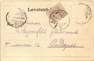 1901 Ada Kaleh, török sziget Orsova alatt. Mehemet Fehmi kiadása / Turkish island (EK)