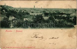 1900 Zimony, Semlin, Zemun; látkép. Hans Nachbargauer kiadása / general view (fl)